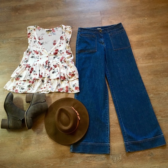 J. Jill Denim - J.Jill authentic fit full flare jeans high waisted